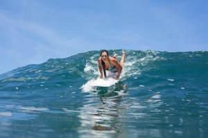 the beginner and advanced surfer pop up