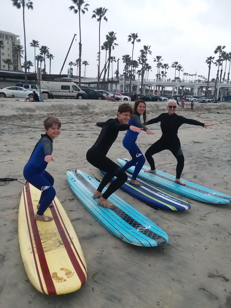 families surf