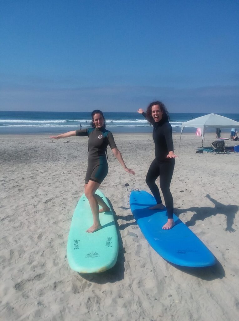 private surf lessons for women in oceanside